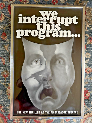 We Interrupt This Program 1975 Broadway  Poster Ambassador Theatre