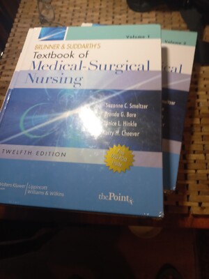 Brunner Suddarths Textbook of Medical-Surgical Nursing Vol 1 -2 12th NEw in Wrap