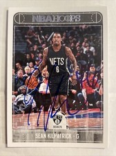 2017-18 Panini Hoops Sean Kilpatrick Autographed Card #134 Brooklyn Nets CB648