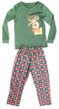 Rudolph Christmas Pajama Set Women s XXL Good Morning Holiday PJs NWT