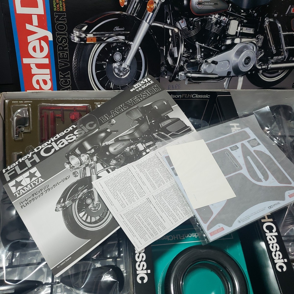 タミヤ ハ―レーダビッドソン TAMIYA Harley FLH Classic Big size Rare kit Tamiya 1/6 model kit Harley Davidson FLH