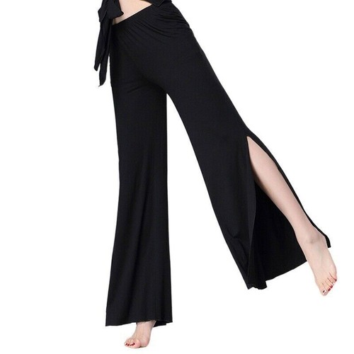 Lady Modal Dance Pants Trousers Ballroom Dancewears Latin Belly Practice Fashion - Picture 3 of 14