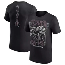 WWE Men's Black Terror Twins T-Shirt, Unisex Cotton Tee, Sizes S-XXXL