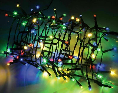 PREMIER / FESTIVE christmas lights multi-coloured 50 LED fairy decorative TIMER free postage