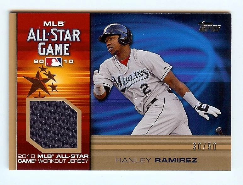 HANLEY RAMIREZ 2010 MLB ALL-STAR GAME WORKOUT DAY WORN AND SIGNED NATIONAL LEAGUE ALL-STAR JERSEY
