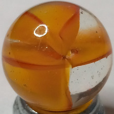 Vintage Vitro Agate Hybrid Cat s Eye Marble .62 MINT 1125.020