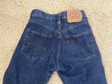 70s Rare Vintage Levi  s 505 Raw Denim Jeans Talon Zipper Single Stitch 28 x 34
