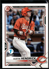 Austin Hendrick - 2021 Bowman 1st Edition Card BFE-55 Cincinnati Reds