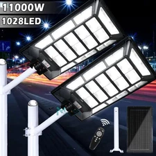 1028 LED Luz Lamparas Luces Solares Exterior Para Patio Con Sensor De Movimiento
