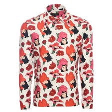 Men’s Japanese Graphic Print 70s Shirt Long Sleeve - USA Made