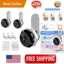 Durable 3 Pack Cabinet Locks - Keyed Alike for Easy Use in Toolboxes Mailboxes