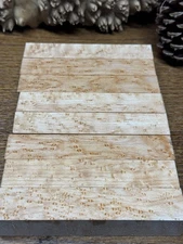 8 - New England Birdseye Maple Call/Pen Turning blanks 1 " X 5-1/4"