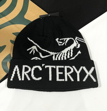 Arc'teryx Bird Word Toque Beanie Black Void Wool Unisex Warm Winter Ski Hat NWT