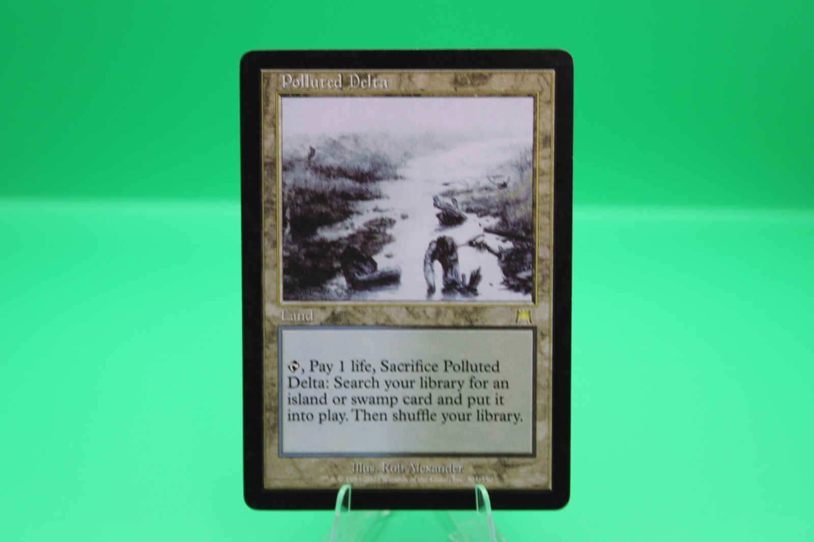 1x Polluted Delta - Onslaught Magic: The Gathering Light Play/LP English