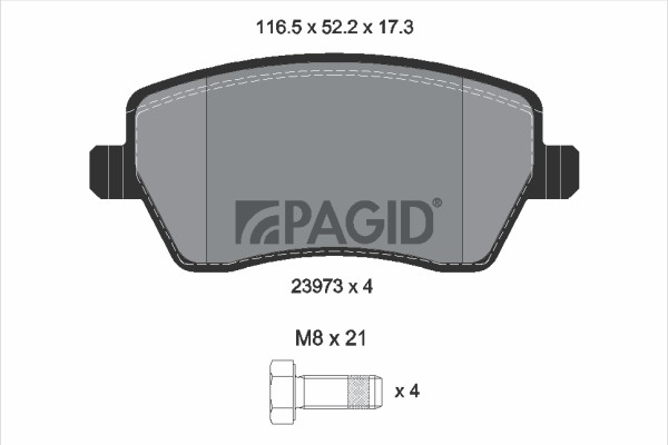 Bremsbelagsatz BremsklöTze FüR Renault Clio IV Bh_ Captur J5_ BR0/1 CR0/1-image