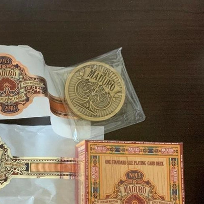 Maduro Playing Cards Gold Collector Coin by Kings Wild Project - New & Sealed