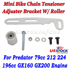 Mini Bike Chain Tensioner Adjuster Bracket W/ Roller For Predator 79cc 212 224
