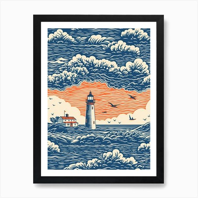 Cape Cod in Massachussetts, Inspire gerahmtes Wandbild Poster Leinwanddruck Bild