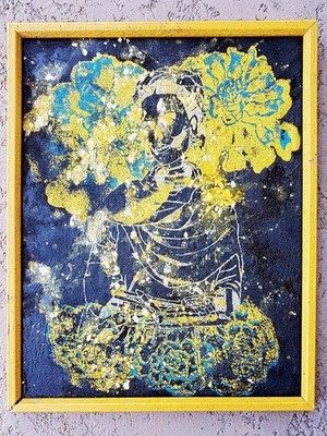 Frida Kahlo Calavera + Marigolds Design