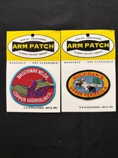 NOS Vintage Michigan Arm Patches Iron On or Sew On New As Pictured   