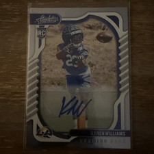 Kyren Williams 2022 Panini Absolute Auto Rookie Card #182 RC. rookie card picture
