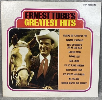 Ernest Tubbs Greatest Hits(MCA, 1973) EX/EX LP Vinyl MCA-16