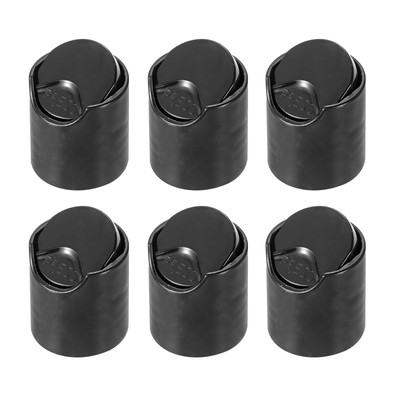 6Stk schwarze Disc-Top-Kappen, Ersatz 20/410 Press-Disk-Kappe, 0,9 x 0,8 x 0,7''