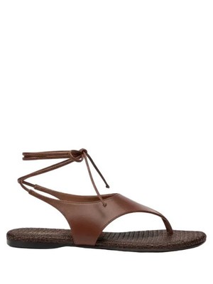 Paris Texas Amalfi Flat Sandal in Ebano SIZE 37.5