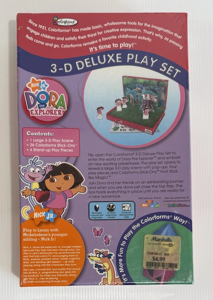 Juego Colorforms Dora The Explore 3D Deluxe Nuevo Precintado 2007 Foto 2 de 4