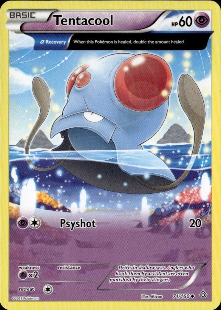 Tentacool (Alpha) Uncommon PRC XY - Primal Clash 71/160 LP