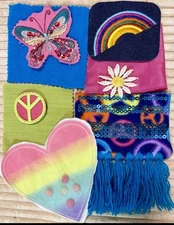 Slow Stitch Junk Journal Kit Craft Sewing Crochet Vintage Fabric Lace #10