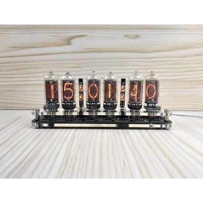 IN-8 Nixie Tube Clock Base w/Colon Tube for 6-bit Glow Tube Clock USB Type-C 5V