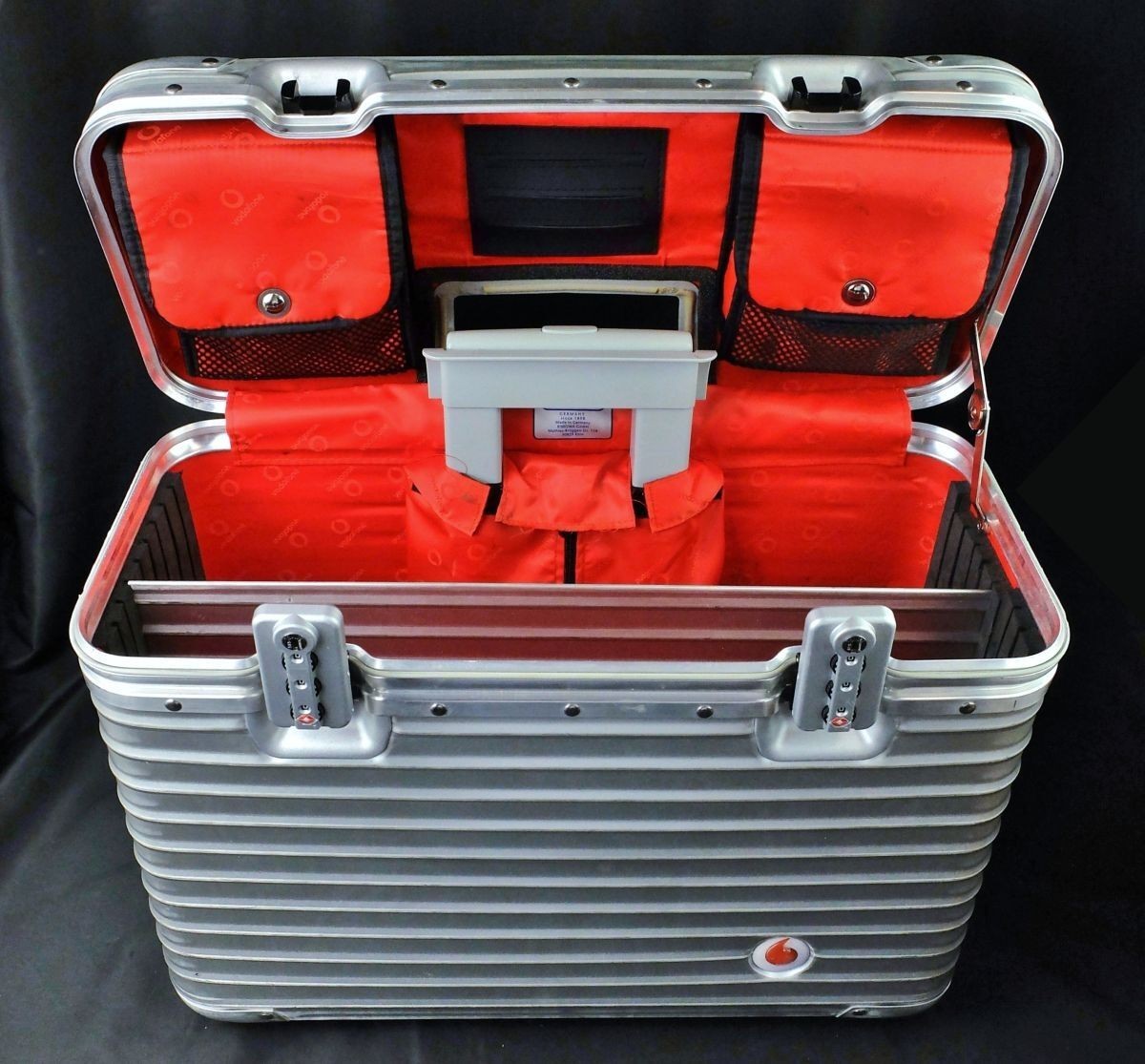 Rimowa Vodafone Topas Pilot Trolley 36L Silver 2-wheels Carry Case