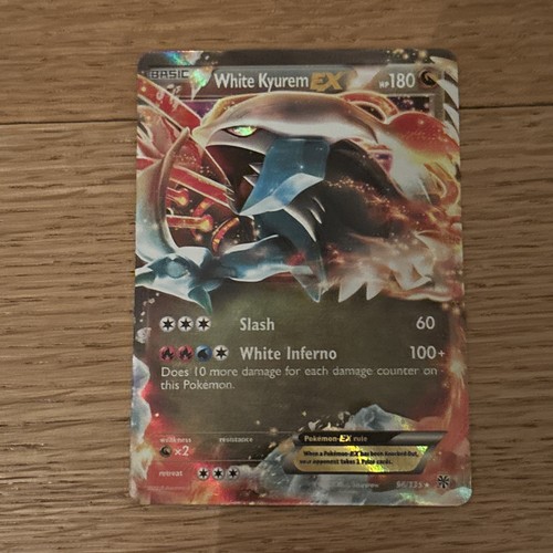 White Kyurem EX 96/135 Ultra Rare Plasma Storm Pokemon TCG nm