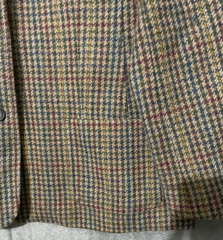 Blazer De Colección Y2K Lana Pata de Gallo Appleseed's Talla Grande 18 Preppy Acedemia Oscura Foto 4 de 4