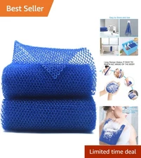 Dual-Sided African Exfoliating Bath Net Sponge - Large & Stretchable Design
