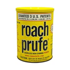 Vintage Roach Prufe 1lb Odorless Powder Can Copper Brite Discontinued NOS Sealed