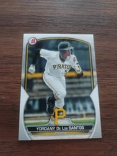 Yordany De Los Santos 2023 Bowman Prospects #BP-121 Pittsburgh Pirates Prospect