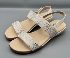 Easy Spirit Women's Haisley Embellished Slingback Sandals Size 7.5