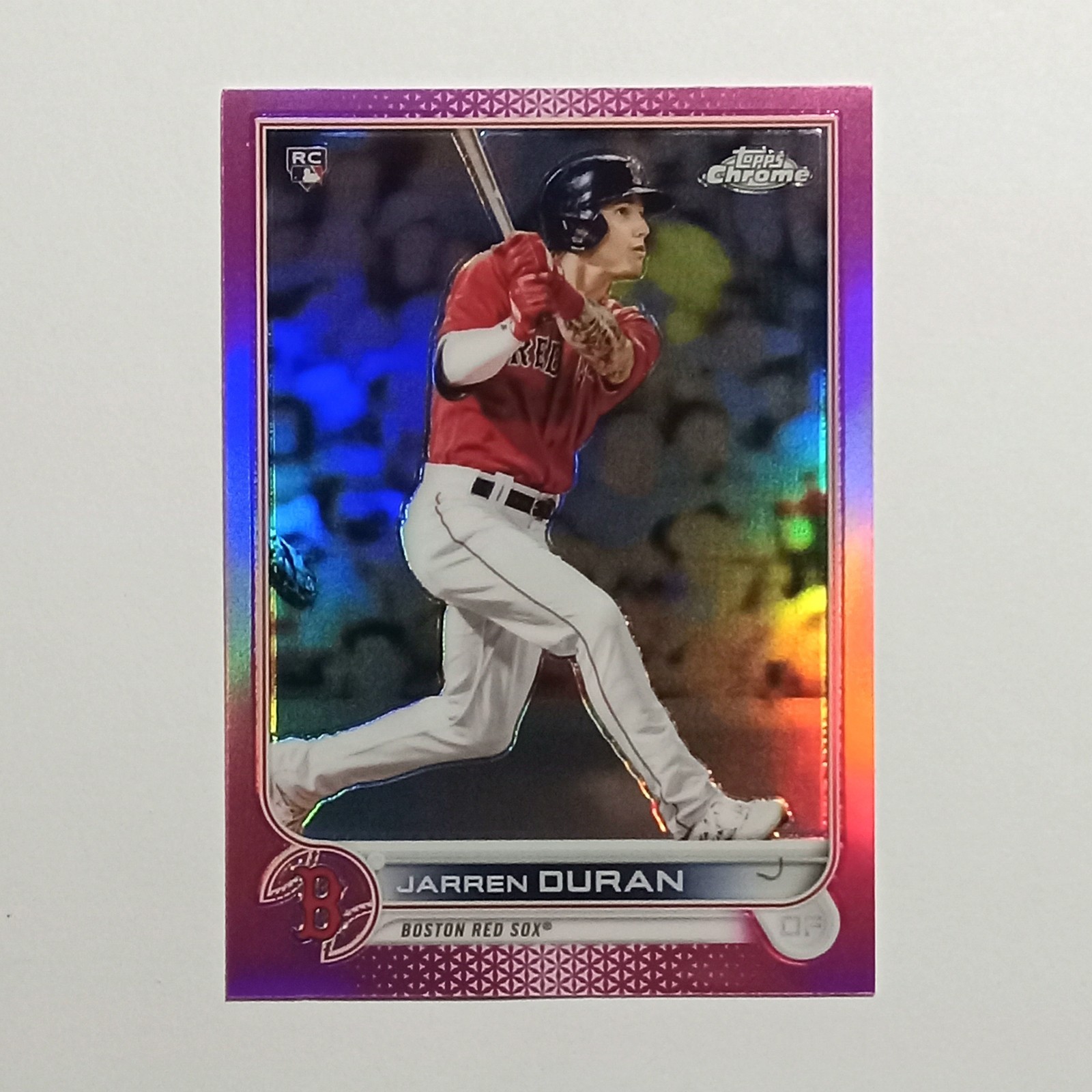 Jarren Duran 2022 Topps Chrome #113 Pink Refractor Rookie RC