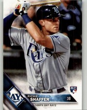 2016 Topps Richie Shaffer Rookie #3 RC Tampa Bay Rays