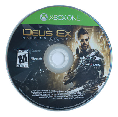 Deus Ex Mankind Divided Xbox One Video Game Action RPG Stealth