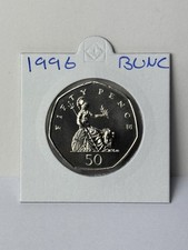 1996 Large Britannia Uncirculated 50p Fifty Pence Coin Large Style Brilliant Bu