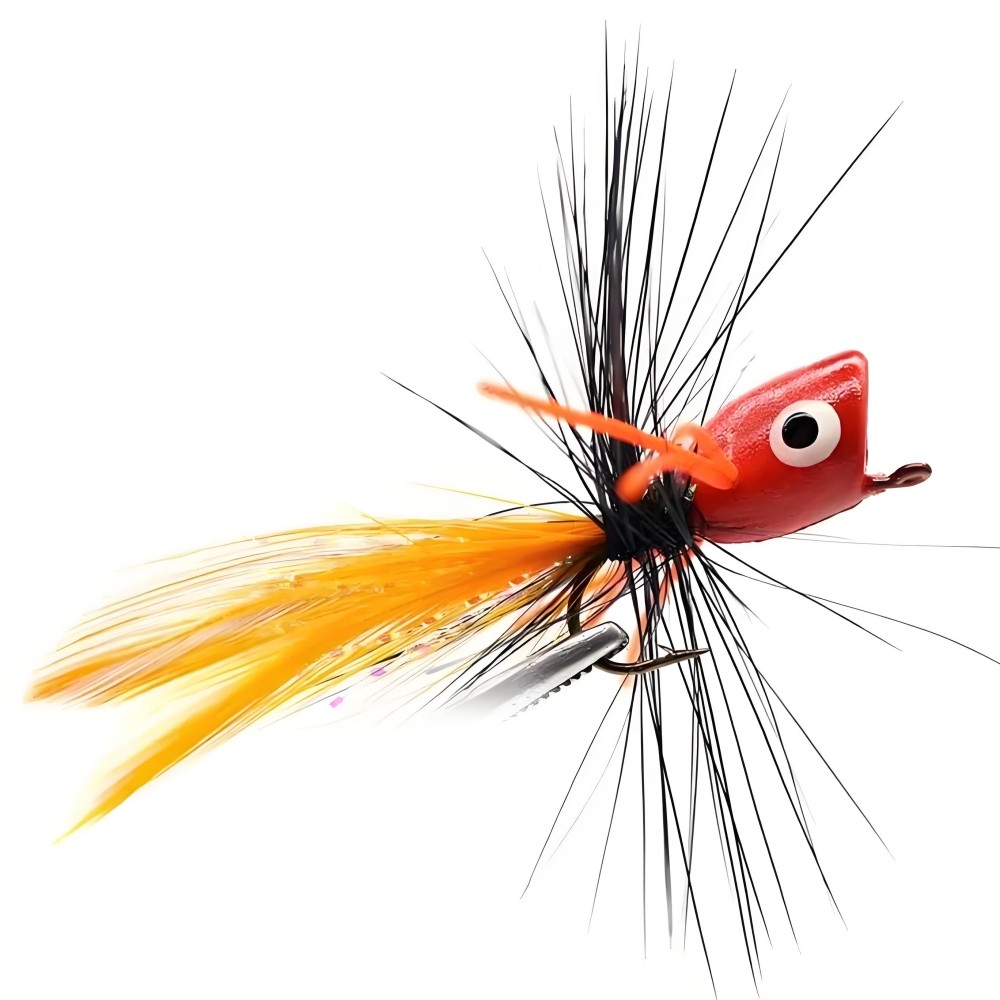 Fly Fishing Poppers Topwater Fishing Lures Bass Crappie Bluegill Sunfish Panfish - Image 5