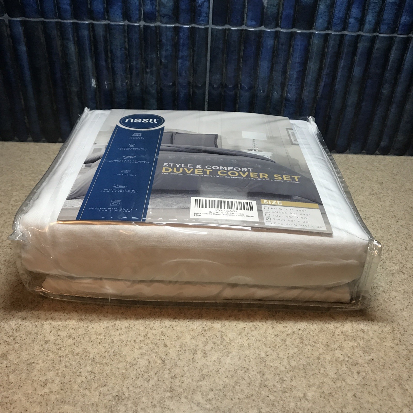 Nestl Style And Comfort Duvet Cover Set Twin White