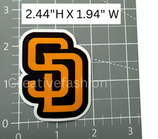 NEW San Diego Padres SD Baseball Vinyl Sticker 68