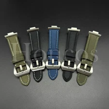 Color Fabric Canvas Leather Watch Strap Band Buckle Fits for Tissot PRX Adapter