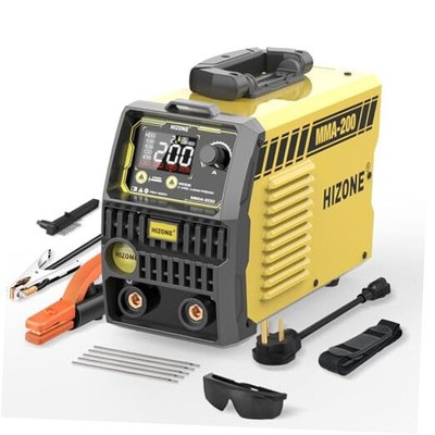  200A Stick Welder, [LCD Timekeeping Display] 110V/220V ARC/Lift TIG Welding 