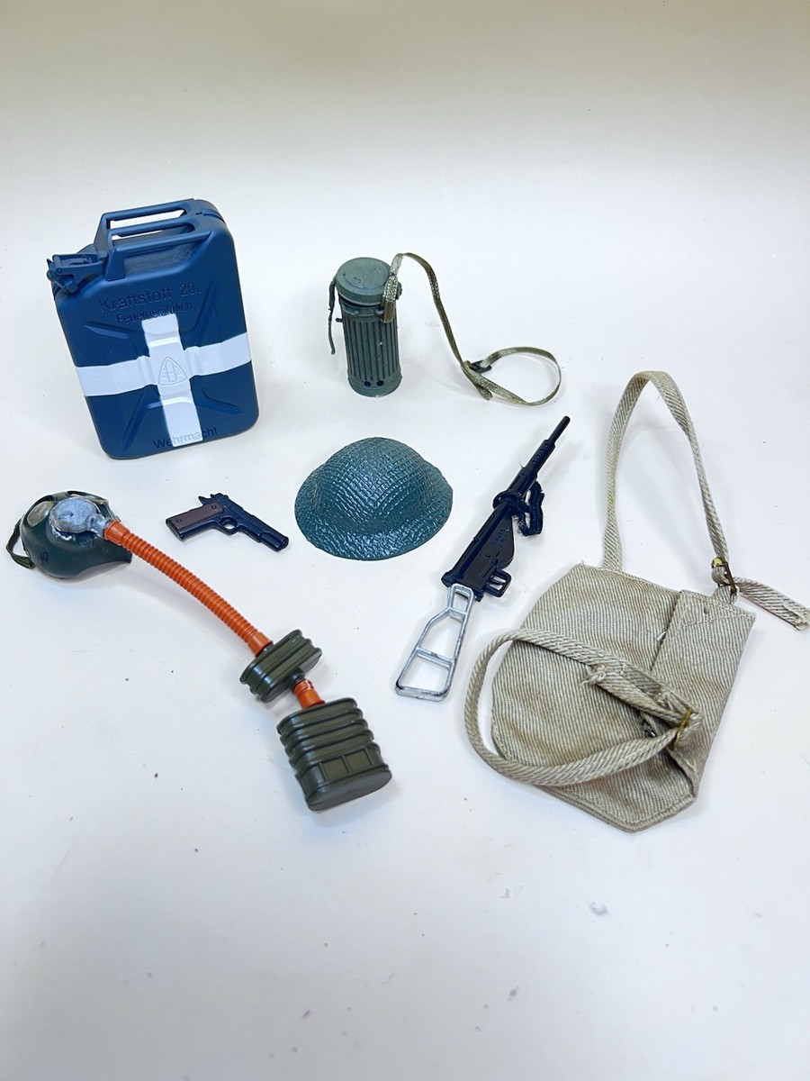 Vintage 1964 GI Joe 12” British Commando Style Figure Gas Mask And