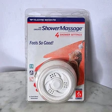 Teledyne Water Pik Shower Massage Showerhead 4 Sttngs NEW White SM42WCL Vtg 1994